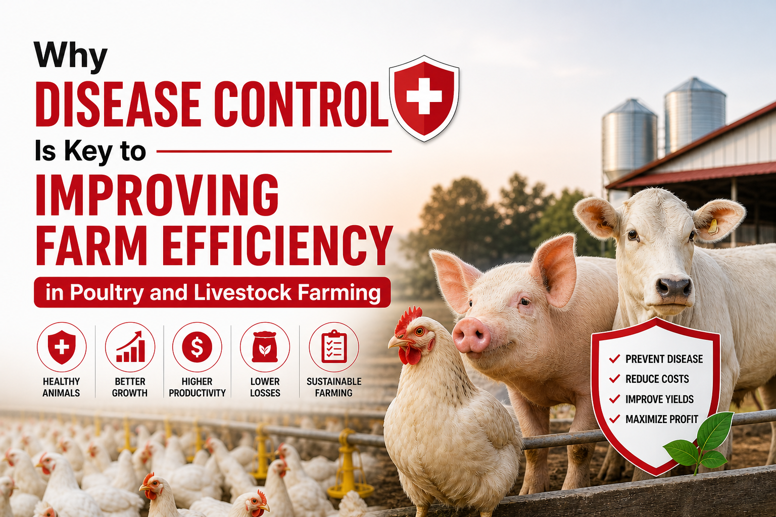 Why Disease Control Is Key to Improving Farm Efficiency in Poultry and Livestock Farming