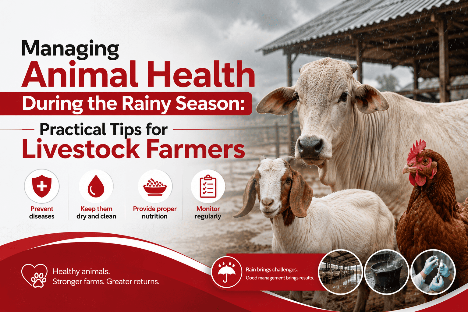 Managing Animal Health During the Rainy Season: Practical Tips for Livestock Farmers